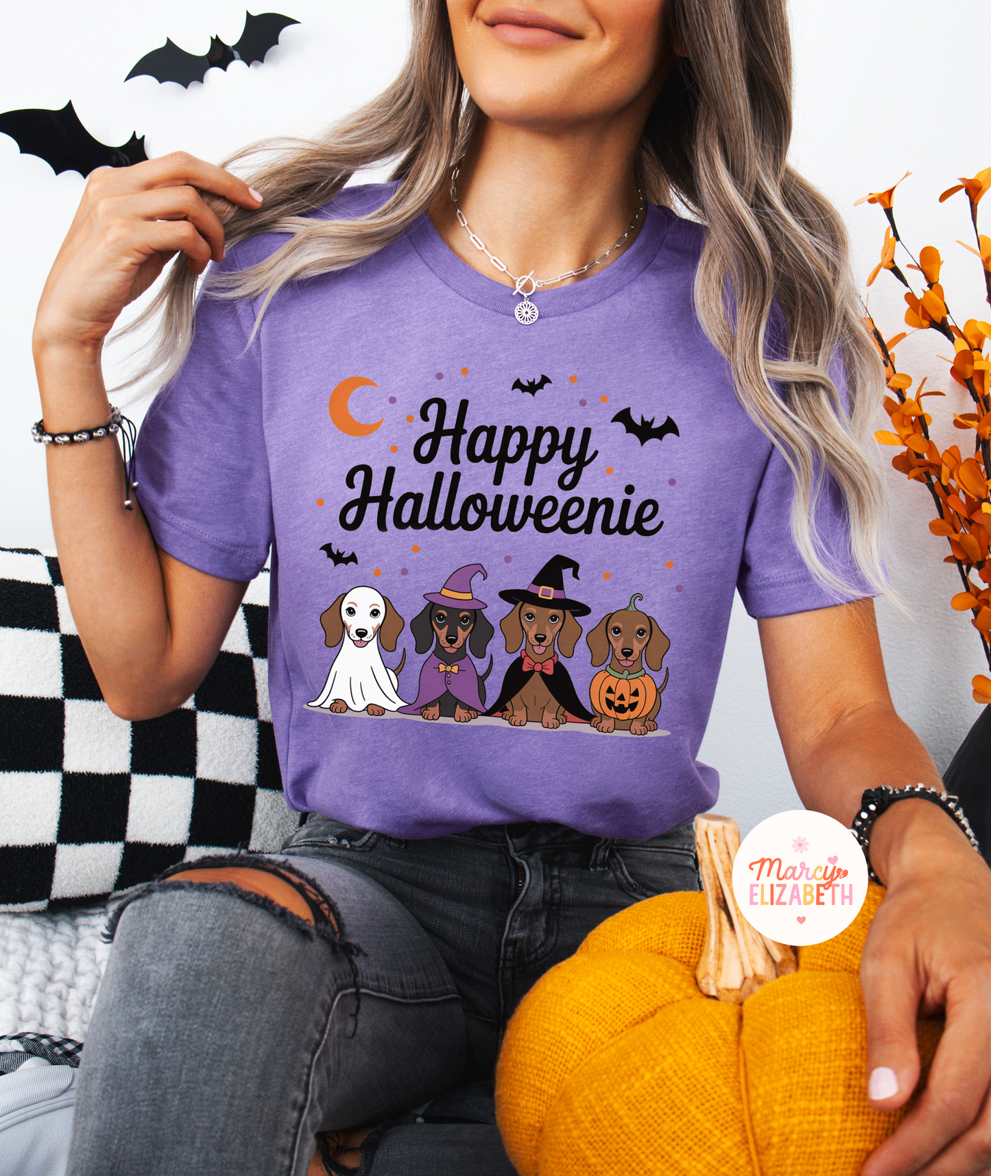 Happy Halloweenie Adult Shirt