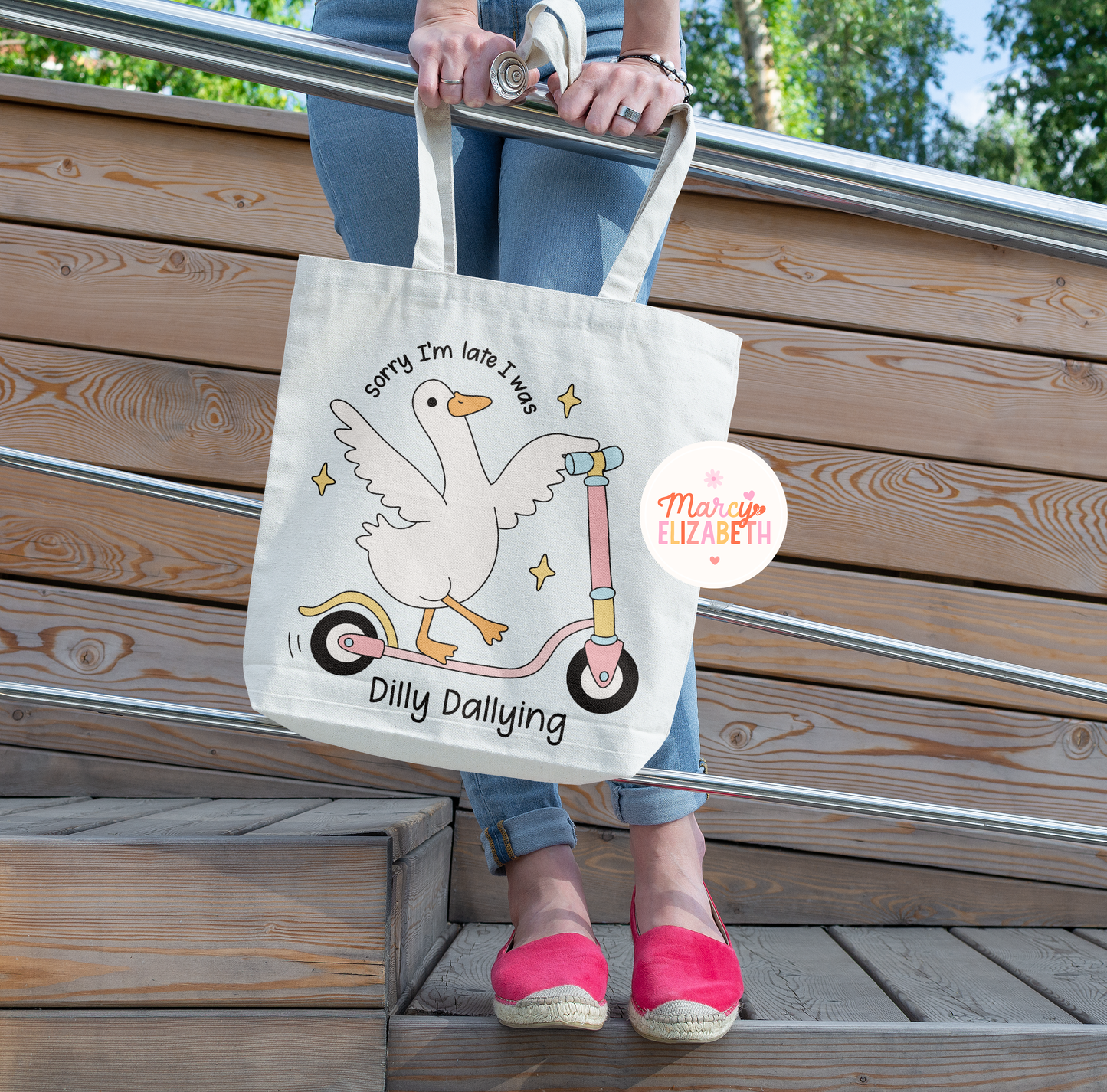 Sorry I'm Late Tote Bag