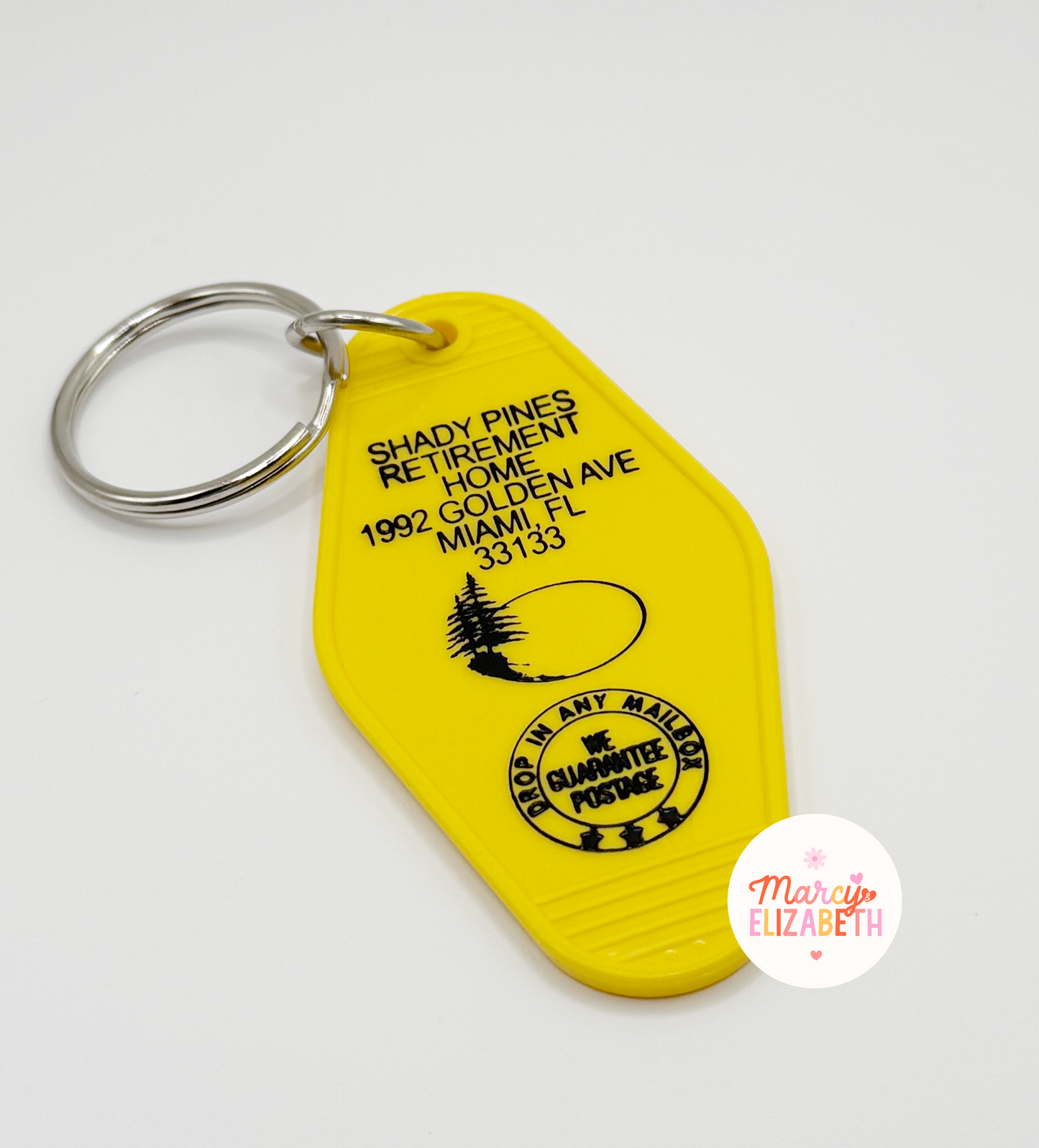 Shady Pines Vintage Motel Keychain