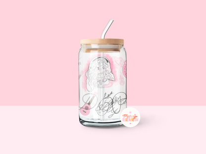 Dolly 16oz Glass Tumbler