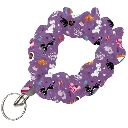 Animated Cat Scrunchie Keychain