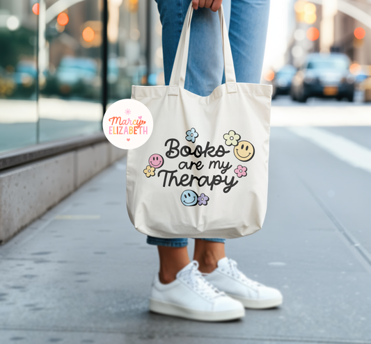 Books are my Therapy Tote Bag