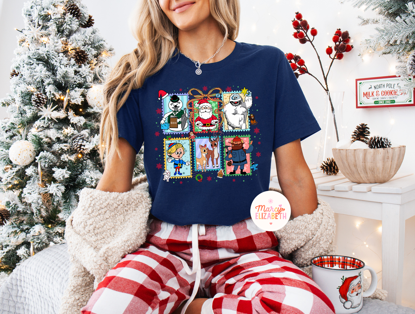 Retro Cartoon Christmas Adult Shirt