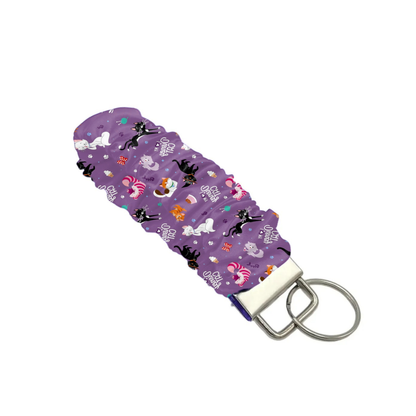 Animated Cat Scrunchie Keychain