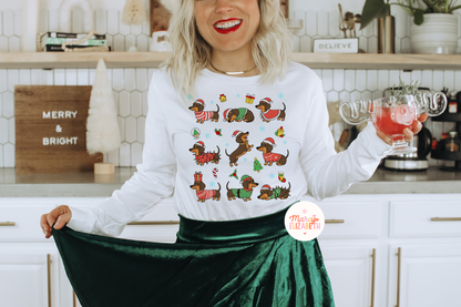 A Dachshund Christmas Adult Shirt