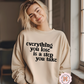 Everything You Lose Adult Shirt