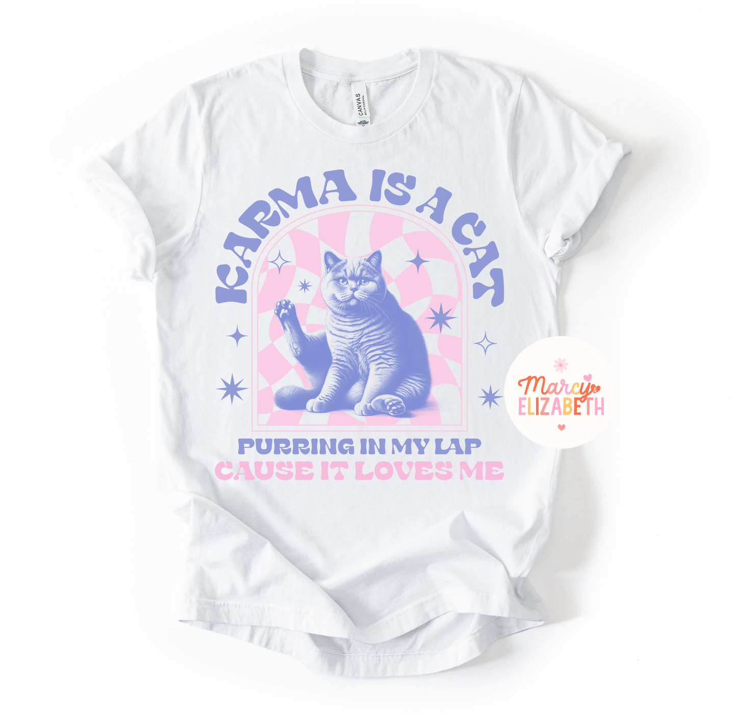 Karma is a Cat Adult Shirt