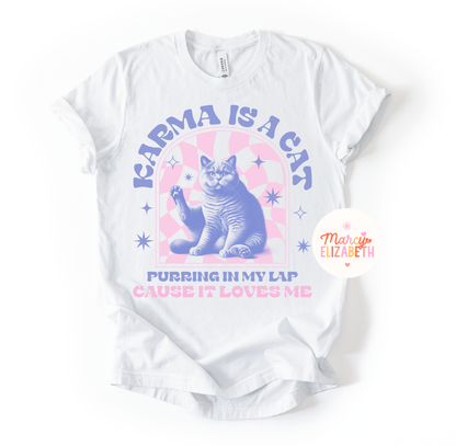 Karma is a Cat Adult Shirt