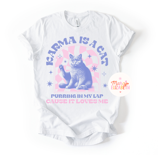 Karma is a Cat Adult Shirt